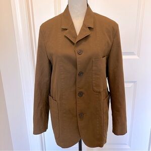 Uniqlo Tan Lightweight Jacket/Blazer SZ M